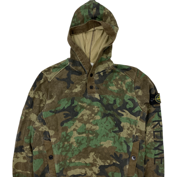 Stone Island x Supreme 2014 Camo Pullover Hoodie