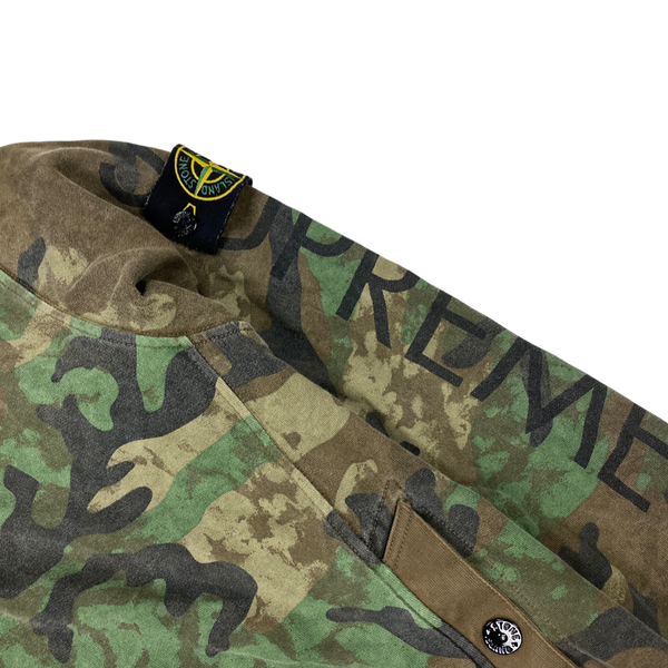 Stone Island x Supreme 2014 Camo Pullover Hoodie