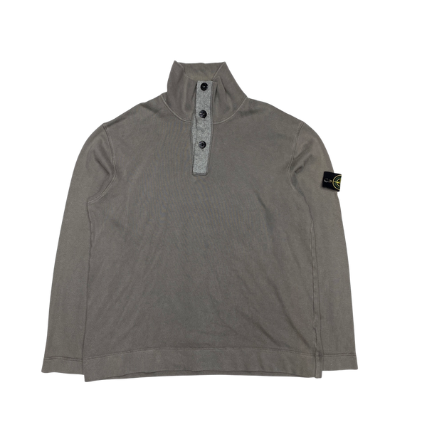 Stone Island Grey High Neck Pullover Jumper