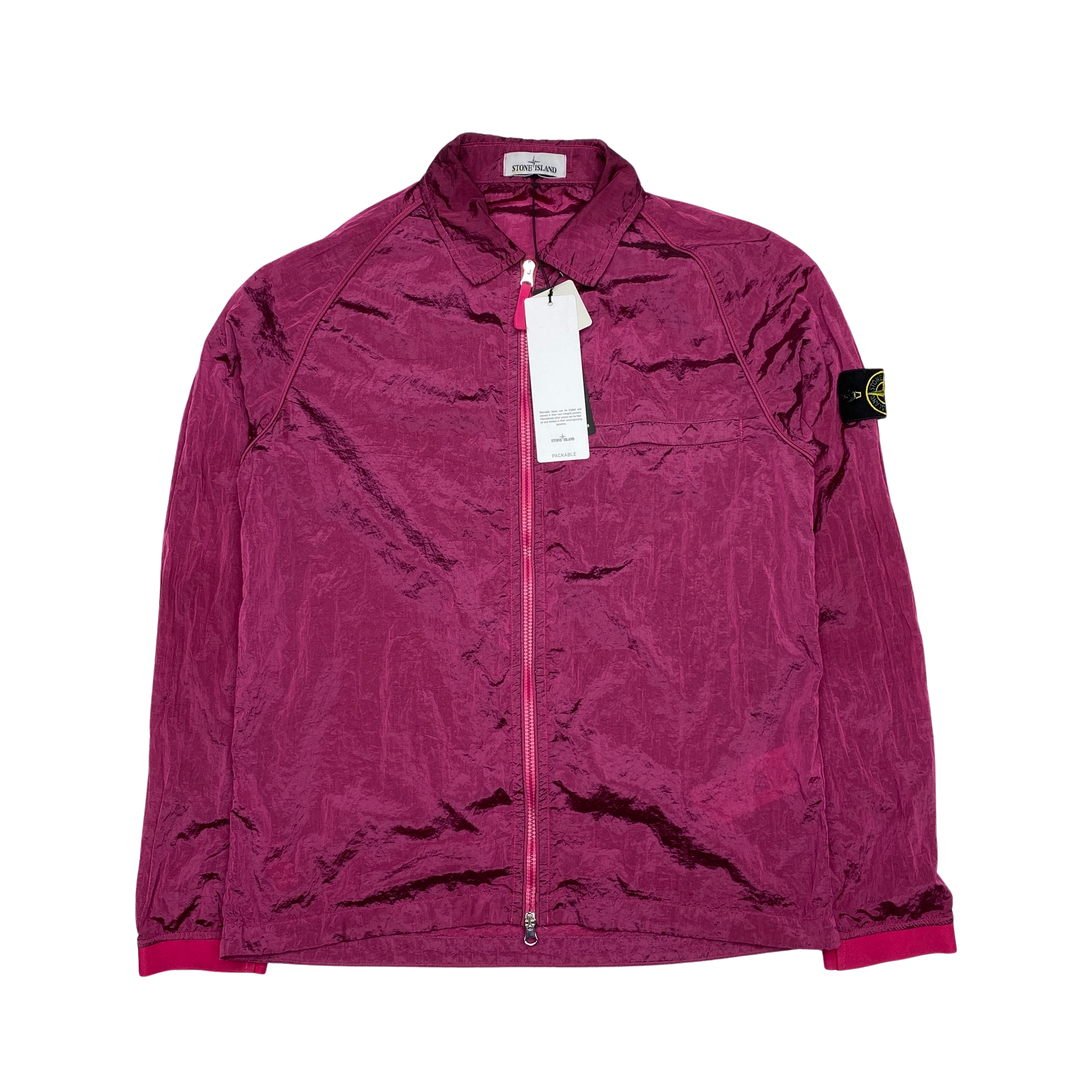 Stone island nylon sales metal ripstop overshirt lavender