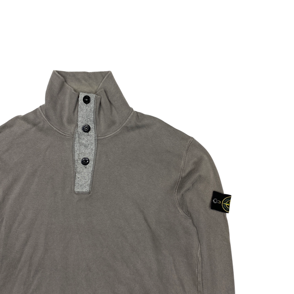 Stone Island Grey High Neck Pullover Jumper