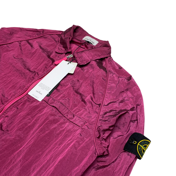 Stone Island 2022 Pink Nylon Metal Overshirt