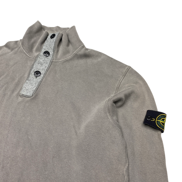 Stone Island Grey High Neck Pullover Jumper