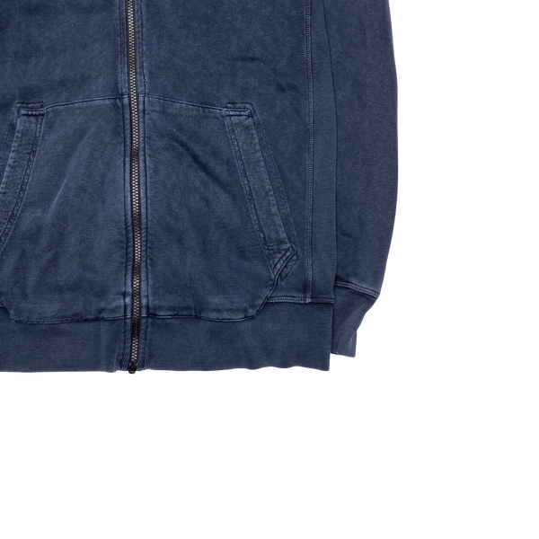Stone Island 2016 Navy Cotton Zipped Hoodie
