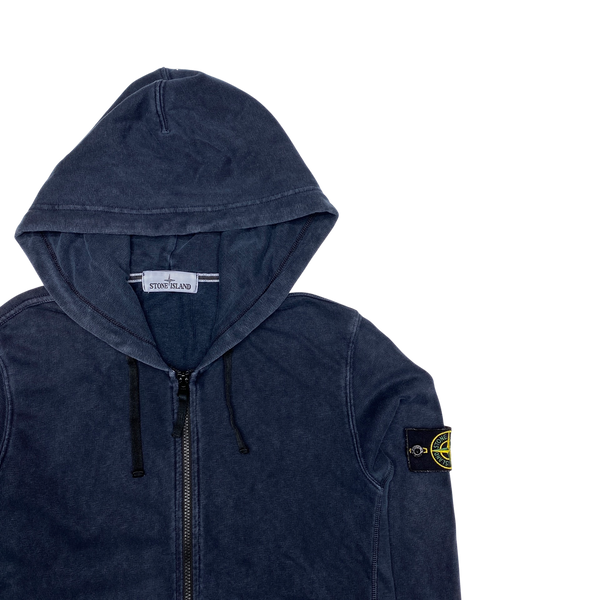 Stone Island 2016 Navy Cotton Zipped Hoodie
