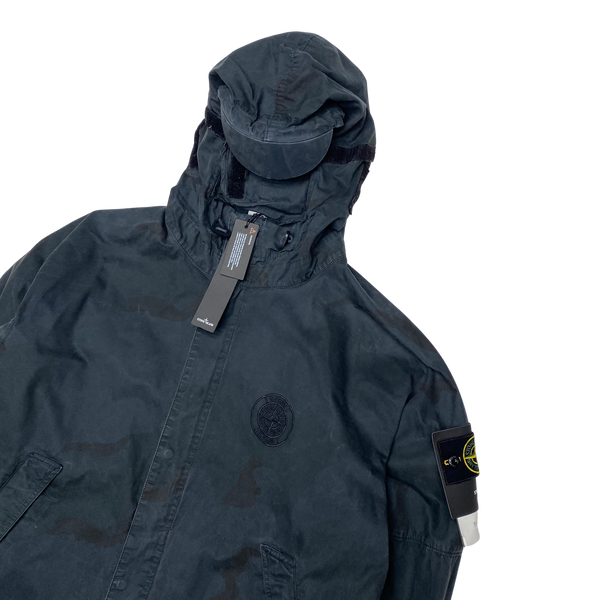 Stone Island Supreme  Brushed Cotton Camo Riot Mask Jacket