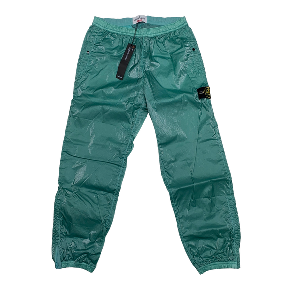 Stone Island x Supreme 2019 Teal Liquid Silk Trousers
