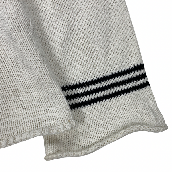 Stone Island White Cotton Knitted Jumper