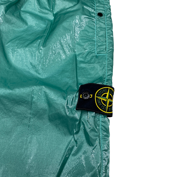 Stone Island x Supreme 2019 Teal Liquid Silk Trousers