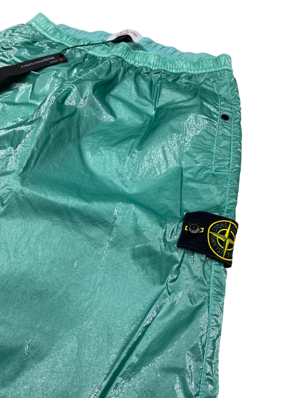 Stone Island x Supreme 2019 Teal Liquid Silk Trousers