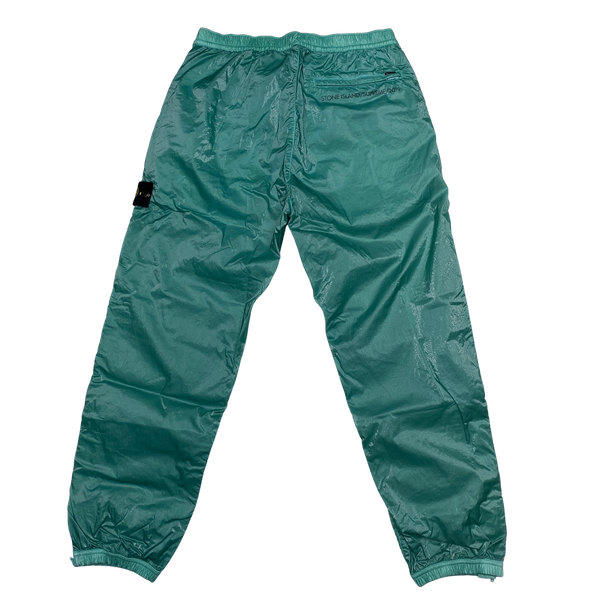 Stone Island x Supreme 2019 Teal Liquid Silk Trousers