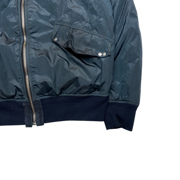 Stone Island 2008 Navy Nylon Metal Quilted Jacket