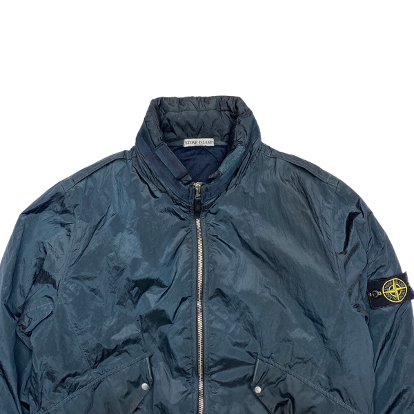 Stone Island 2008 Navy Nylon Metal Quilted Jacket