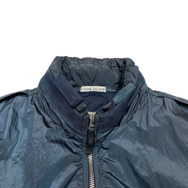 Stone Island 2008 Navy Nylon Metal Quilted Jacket