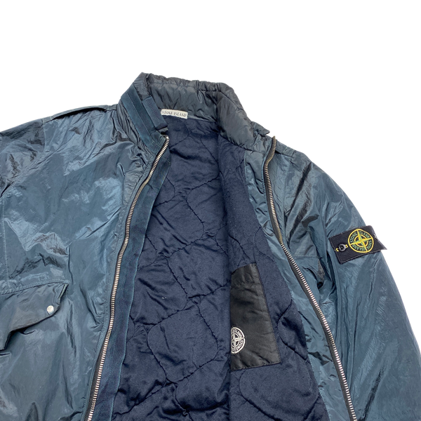 Stone Island 2008 Navy Nylon Metal Quilted Jacket