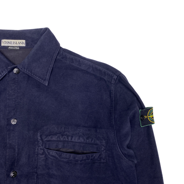 Stone Island Vintage 1997 Mole Skin Cotton Overshirt