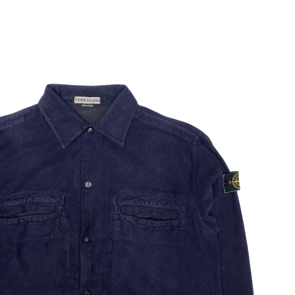 Stone Island Vintage 1997 Mole Skin Cotton Overshirt