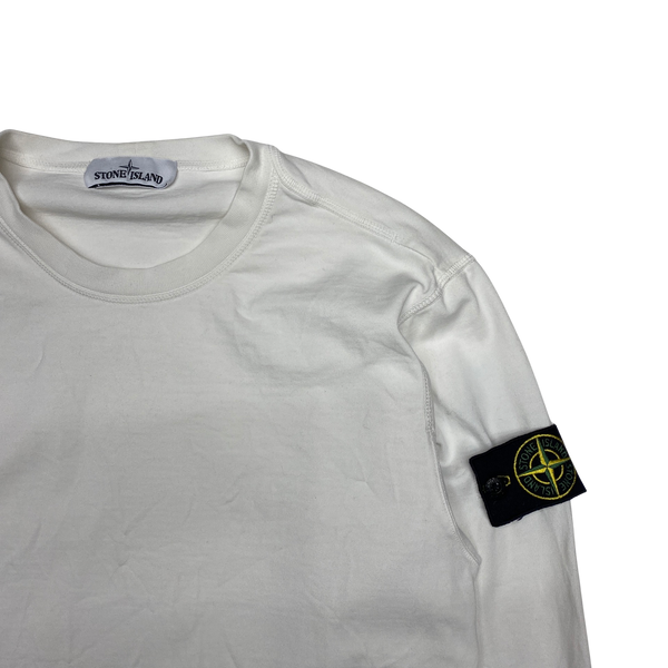 Stone Island 2019 White Crewneck Sweatshirt