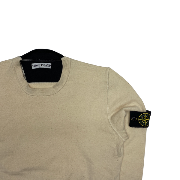 Stone Island Cream Lightweight Knit Jumper