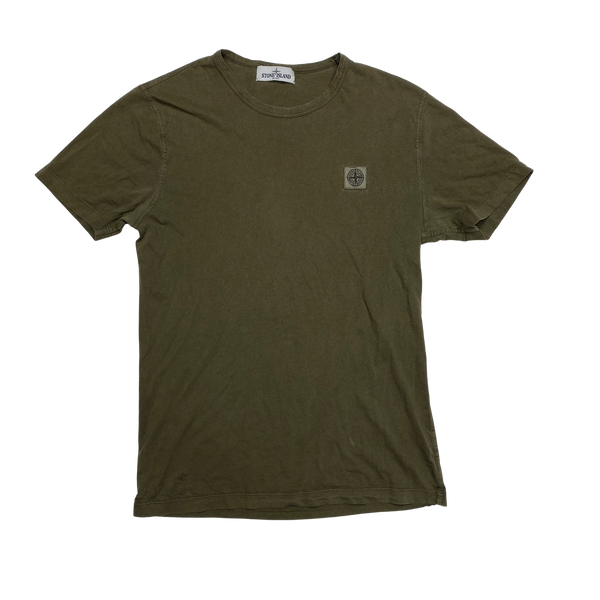 Stone island khaki t shirt sales
