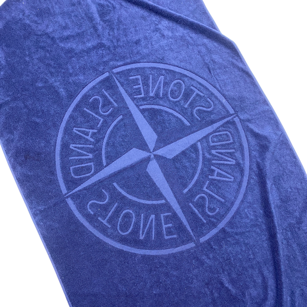 Stone Island Large Cotton Beach Towel