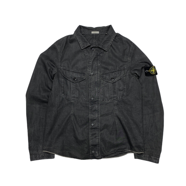 Stone Island 2006 Laminated Cotton Over Shirt