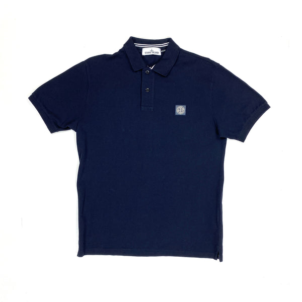 Stone Island Navy Polo Short Sleeve