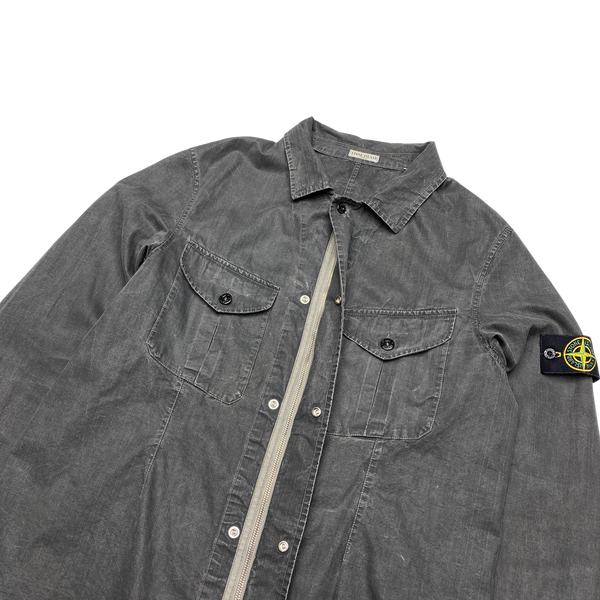 Stone Island 2006 Laminated Cotton Over Shirt