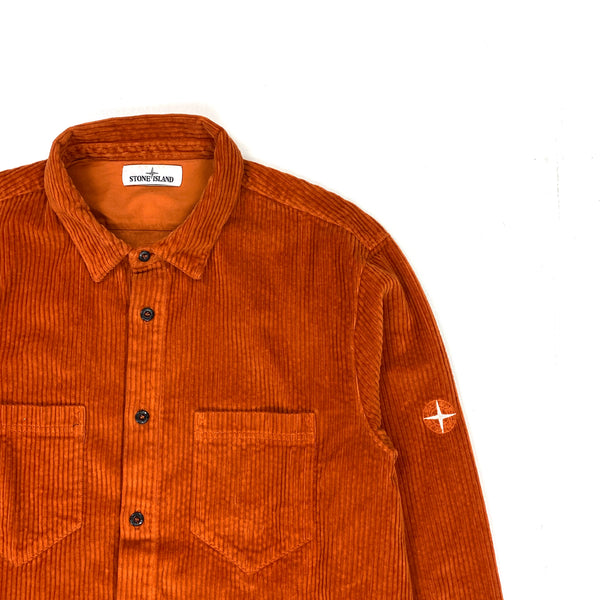 Stone Island 2019 Jumbo Cord Orange Overshirt