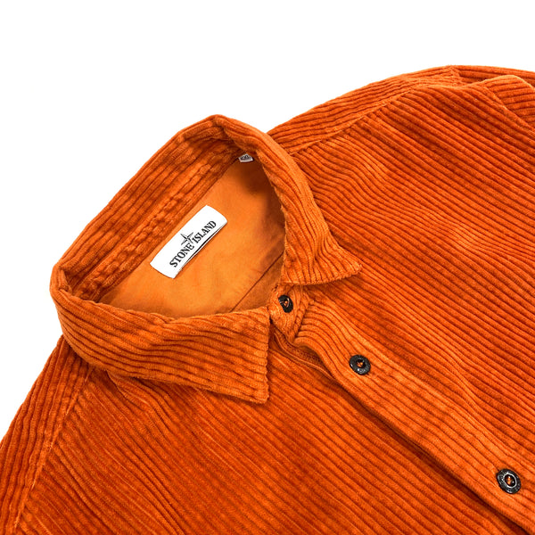 Stone Island 2019 Jumbo Cord Orange Overshirt