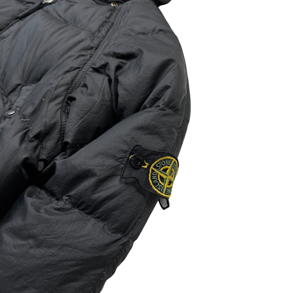 Sone Island 2007 Opaque Nylon Tela Down Mesh Badge Puffer - Medium