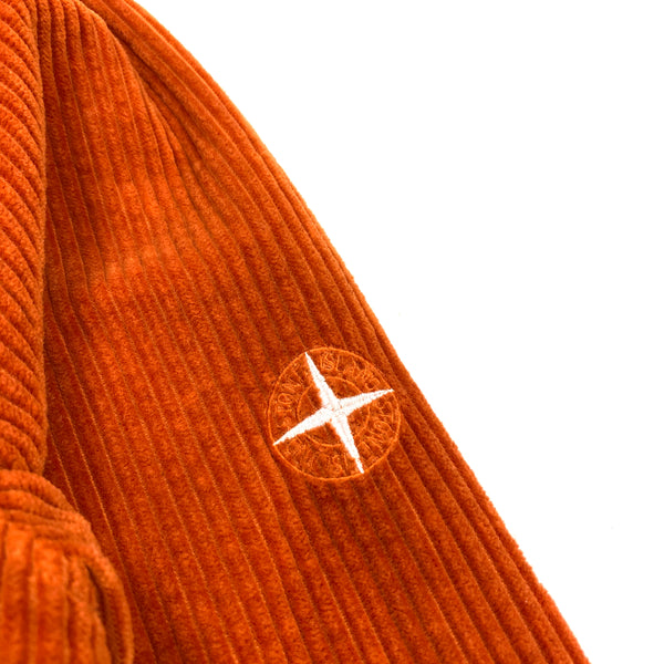 Stone Island 2019 Jumbo Cord Orange Overshirt