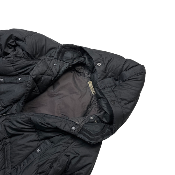 Sone Island 2007 Opaque Nylon Tela Down Mesh Badge Puffer - Medium
