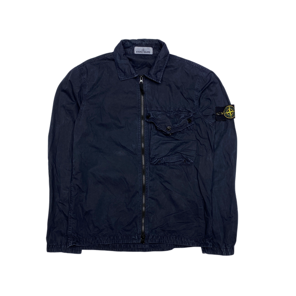 Stone Island 2021 Navy Cotton Overshirt