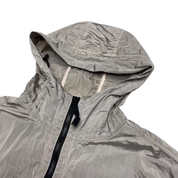 Stone Island 2018 Silver Nylon Metal Watro Hooded Jacket