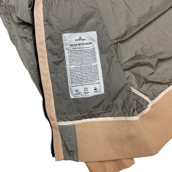 Stone Island 2018 Silver Nylon Metal Watro Hooded Jacket
