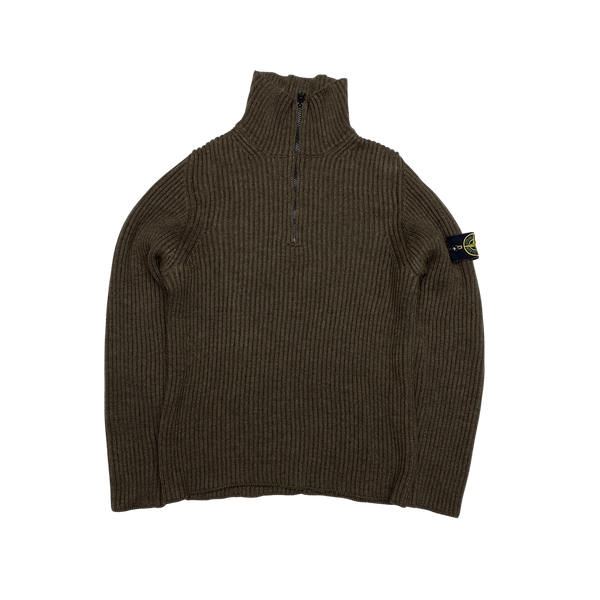 Stone Island Brown Pullover Knit