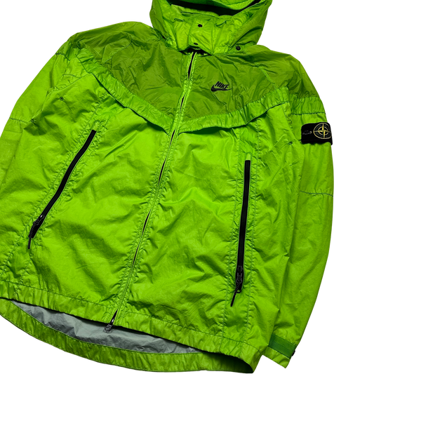 Stone Island x Nike Green Hyperlight Membrana Windrunner Jacket - Large