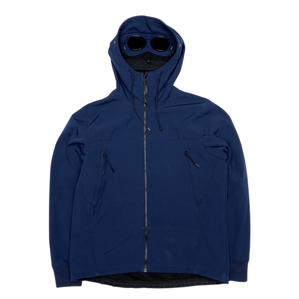 CP Company Navy Soft Shell Goggle Jacket
