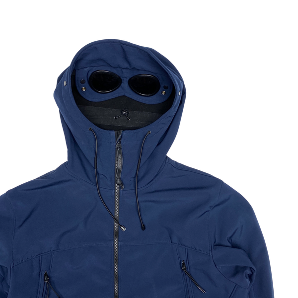 CP Company Navy Soft Shell Goggle Jacket