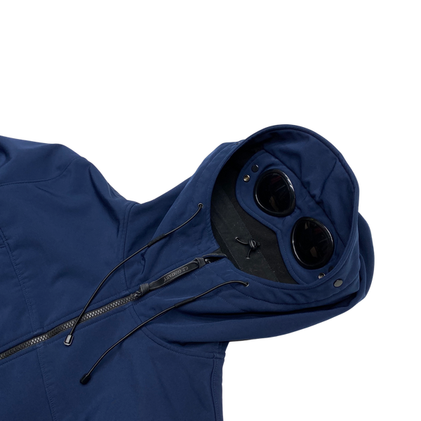 CP Company Navy Soft Shell Goggle Jacket