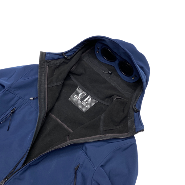 CP Company Navy Soft Shell Goggle Jacket