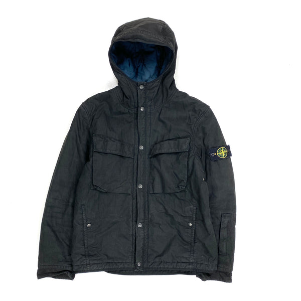 Stone Island Quilted Cotton Hooded Jacket