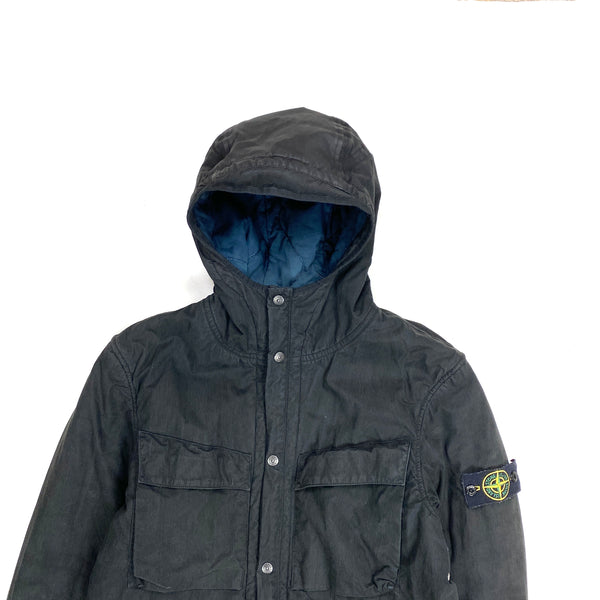 Stone Island Quilted Cotton Hooded Jacket