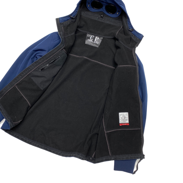 CP Company Navy Soft Shell Goggle Jacket