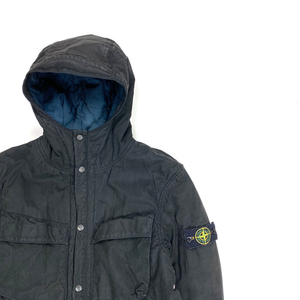 Stone Island Quilted Cotton Hooded Jacket
