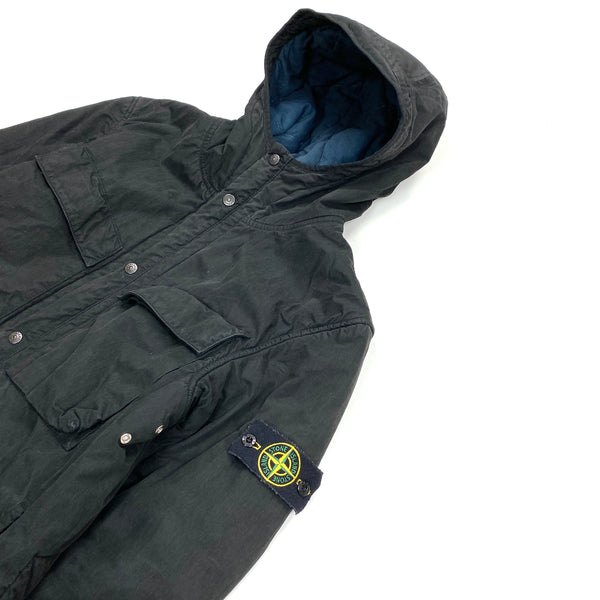 Stone Island Quilted Cotton Hooded Jacket