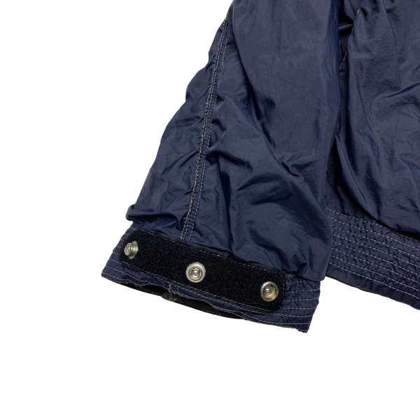 Stone Island 2004 Navy Blue Nylon Windbreaker Jacket