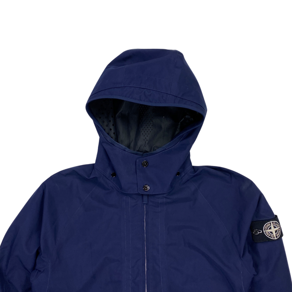 Stone Island Navy Tank Shield Multi Layer Hooded Jacket