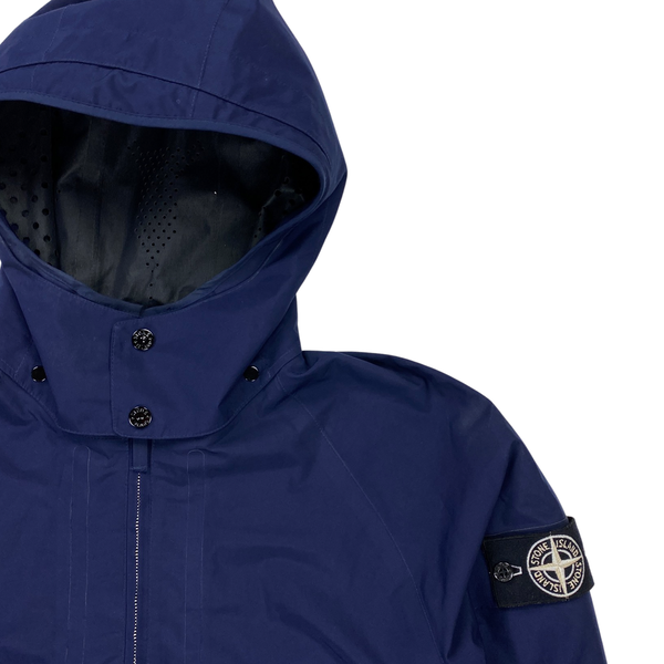 Stone Island Navy Tank Shield Multi Layer Hooded Jacket